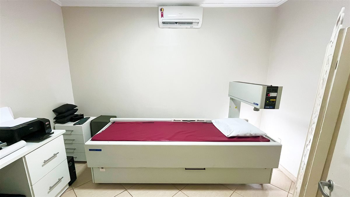 Sala de densitometria óssea da Med&Imagem